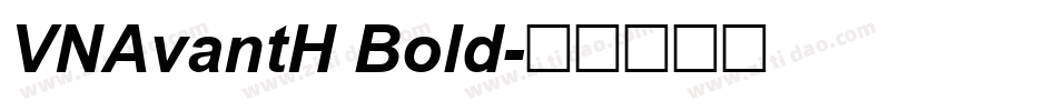 VNAvantH Bold字体转换
